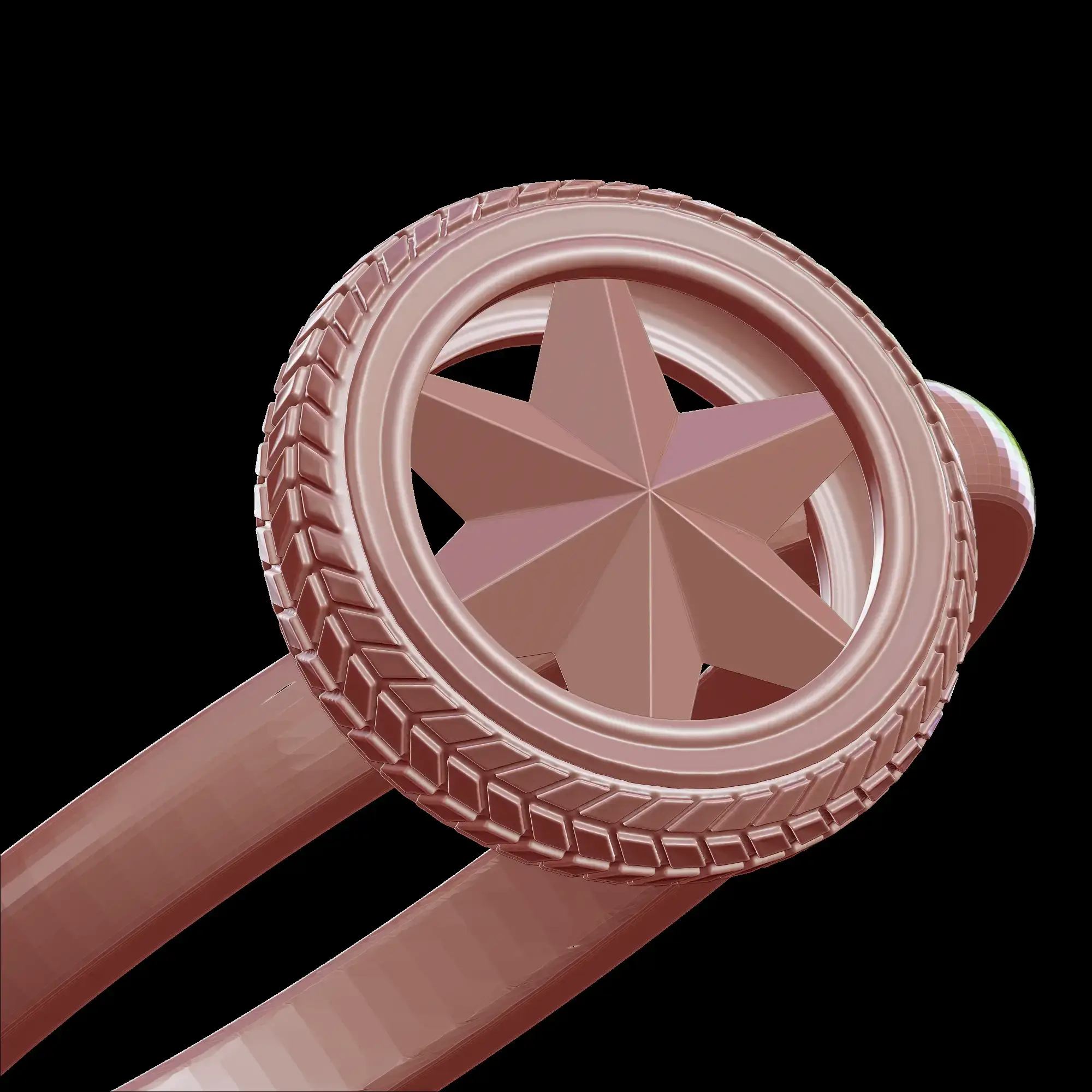 Tire Ring and Pendant 8 Tire Ring and Tire Pendant