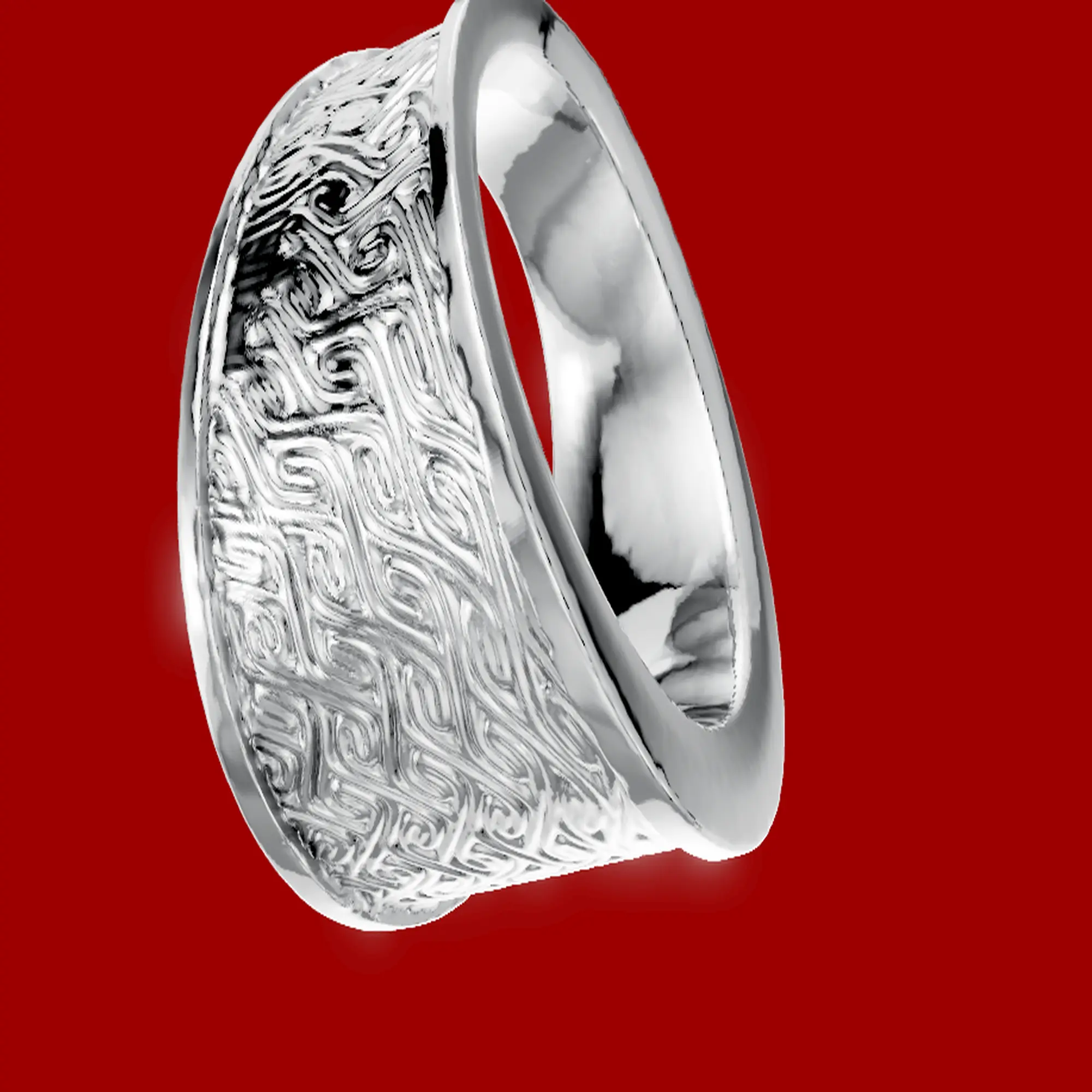 Art Deco Geometric Pattern 2 ring