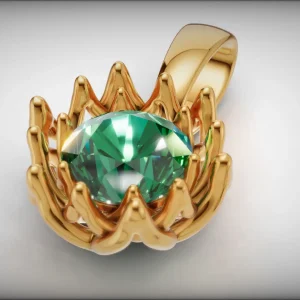 Floral Diamond Pendant