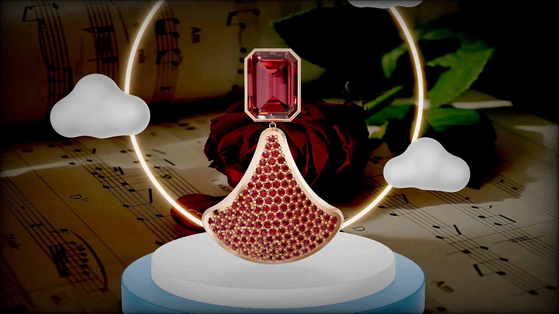 Crimson Sonata Earrings 1 Crimson Sonata Earrings