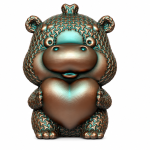 Cute Hippo Piggy Bank 3D CAD Model | 3D Printable Animal Coin Bank