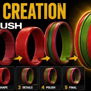 Ring Creation in Zbrush file